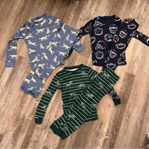 Boys 4T Pajama Bundle Set of 3 NEW Long Sleeve Pajamas
